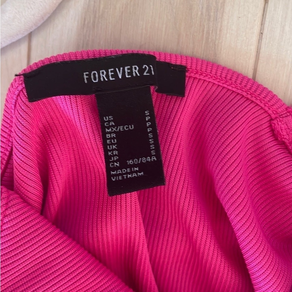 Forever 21 Pink Ribbed Bodysuit - Picture 6 of 7